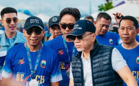 Menko Pangan Zulhas Hadir Melepas Ribuan Peserta Krakatau Beach Run