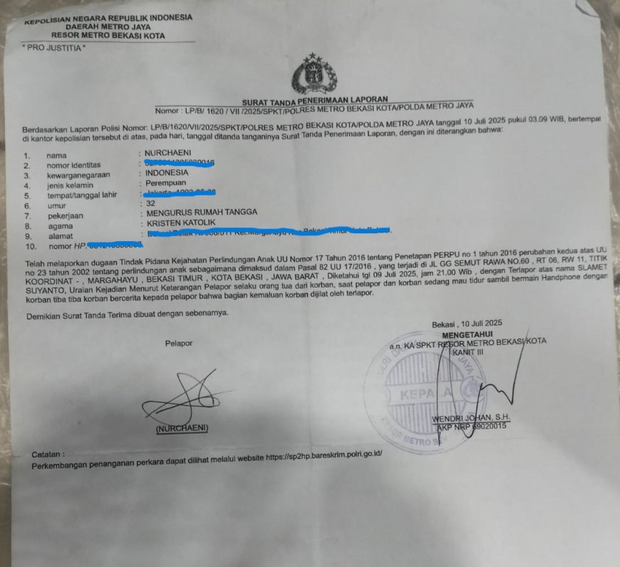 Darurat Pelecehan Seksual, Ansor Kota Bekasi Desak Aparat Bertindak Tegas Dan Tuntut Ramah Anak