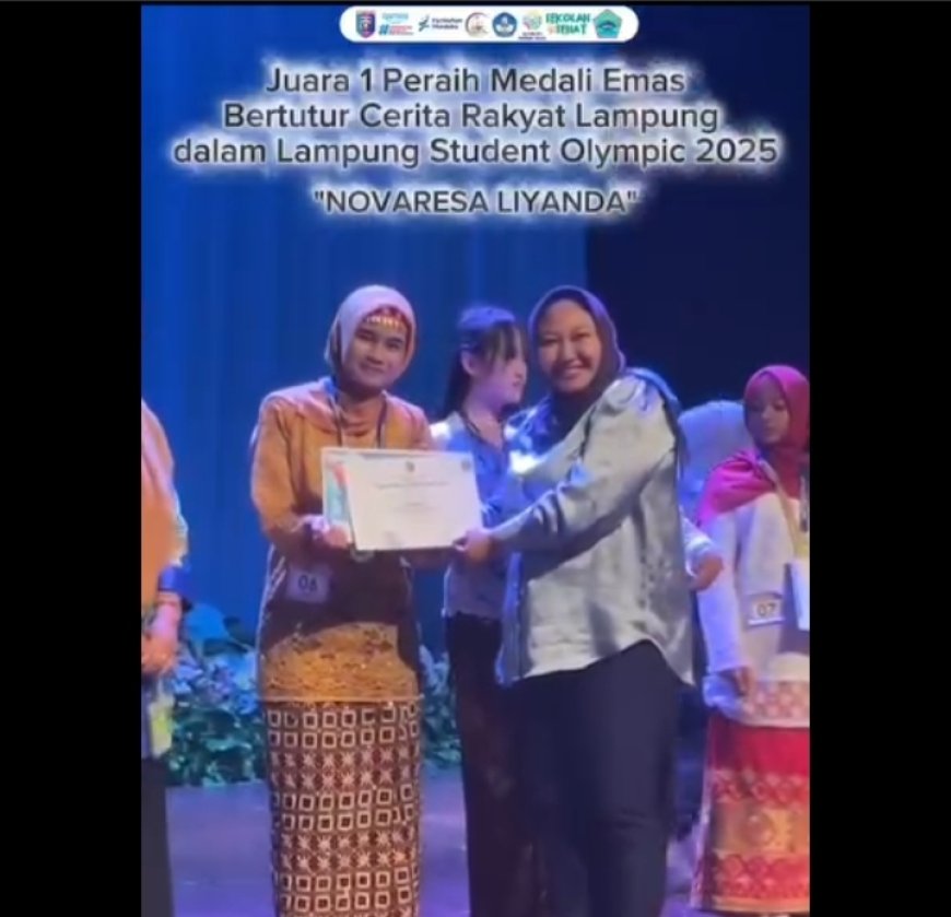 Siswi SMAN 1 Kalianda Raih Medali Emas Pada Kompetisi Lampung Student Olymphic 2025