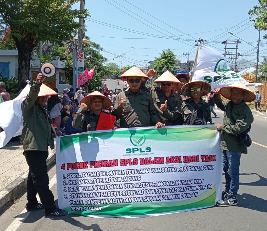 Hadapi Beragam Masalah Petani, SPLS Sampaikan Aspirasi Saat Aksi Di Kantor Gubernur Lampung