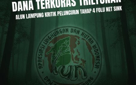 Dana Terkuras Triliunan Alun Lampung Kritik Peluncuran Tahap 4 FOLU Net Sink