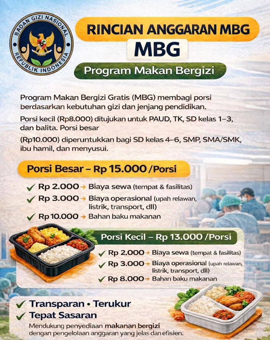 Pastikan Transparan, BGN Sampaikan Rincian Anggaran MBG