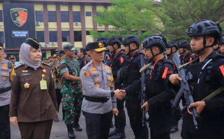 Polda Lampung Pastikan Kesiapan Personel Lewat Apel Operasi Ketupat 2026