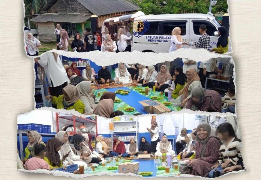 Dapur MBG Desa Kelawi Bagikan Takjil kepada Masyarakat Sekitar