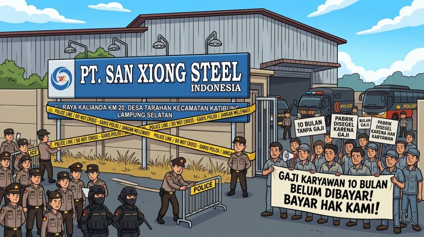 Satu Tahun Tanpa Kepastian, Ratusan Buruh PT Sanxiong Steel Terjepit Gaji Macet dan Sikap 'Dingin' Pemerintah