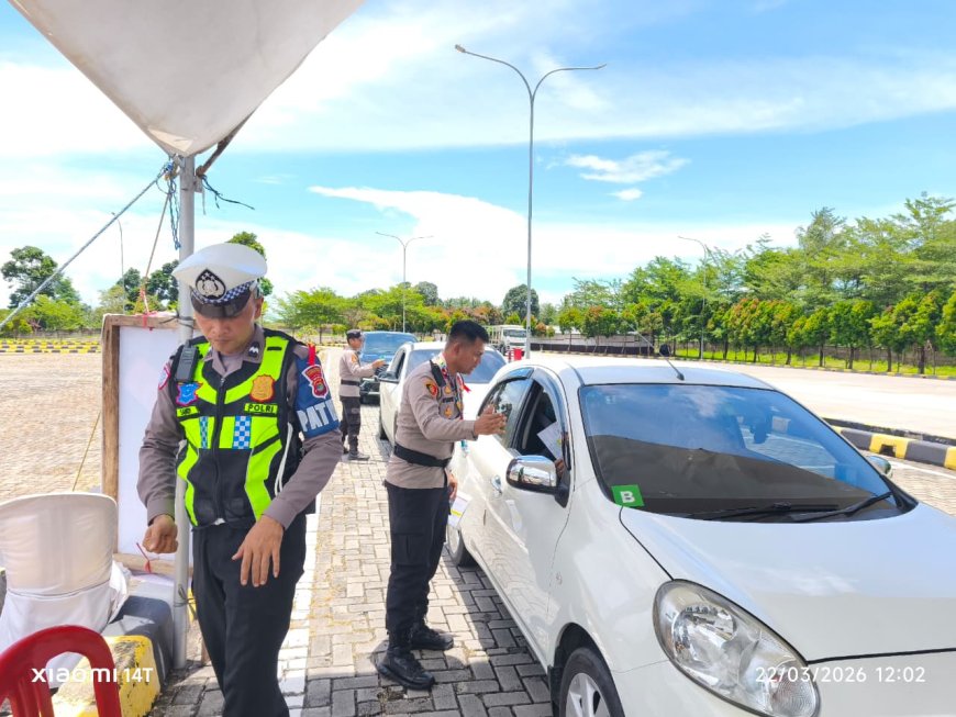 Jalur Mudik Bakauheni Diperketat! Polres Lamsel Terapkan Screening Tiket dan Sistem Stiker