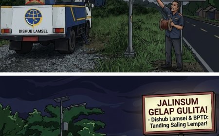 JALINSUM GELAP GULITA, Dishub Lamsel dan BPTD Saling Lempar Kewenangan