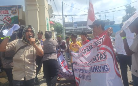 Demo LSMB Desak Bongkar Skandal TPPU Proyek SPAM Pesawaran, Nama Nanda Indira Terseret