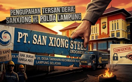 MANAJEMEN PT SANXIONG STEEL TUDING POLDA LAMPUNG JADI BIANG KEROK TERHAMBATNYA GAJI BURUH
