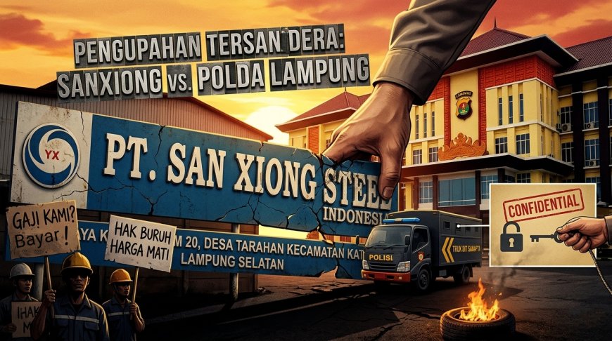 MANAJEMEN PT SANXIONG STEEL TUDING POLDA LAMPUNG JADI BIANG KEROK TERHAMBATNYA GAJI BURUH