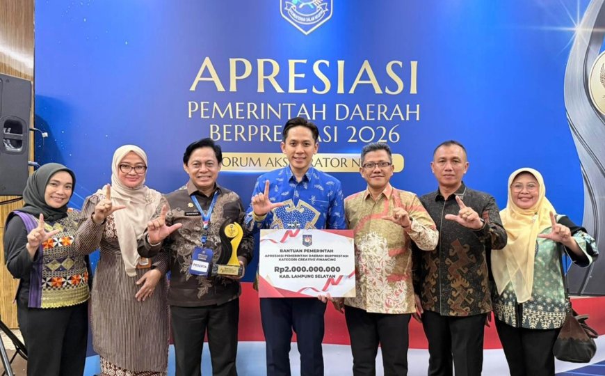 Lamsel Guncang Nasional, Sabet Juara 2 Creative Financing, Bupati Dapat Bonus Rp 2 Miliar