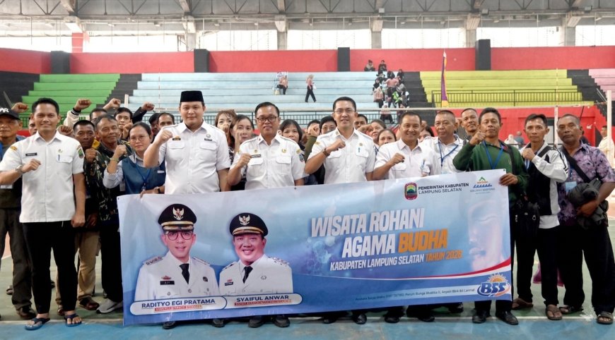 Pemkab Lampung Selatan Terbangkan 90 Peserta Wisata Rohani, Bukti Nyata Harmoni di Bumi Khagom Mufakat
