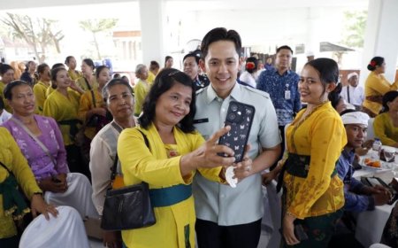 POTRET INDAH TOLERANSI, Bupati Egi Ajak Umat Hindu Rajut Persaudaraan di 'Lamban Rakyat'