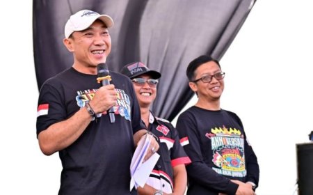 4.000 'Raja Jalanan' Serbu Lamsel, Wabup : Gas Boleh Kencang, Persaudaraan Harus Lebih Kencang