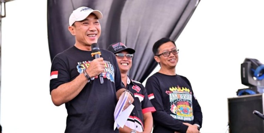 4.000 'Raja Jalanan' Serbu Lamsel, Wabup : Gas Boleh Kencang, Persaudaraan Harus Lebih Kencang