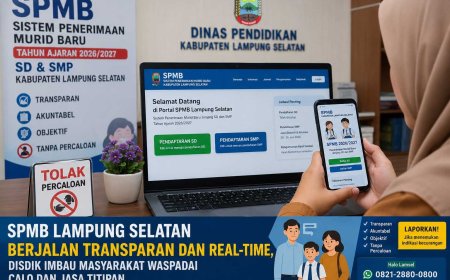 Sistem SPMB Lampung Selatan 2026 Dipantau Real-Time, Disdik Warning Keras Praktik Calo dan Jasa Titipan