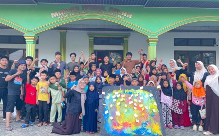 Aksi Kolosal Komunitas dan Mahasiswa Sulap Desa Tajimalela Jadi Panggung Mimpi Anak-Anak