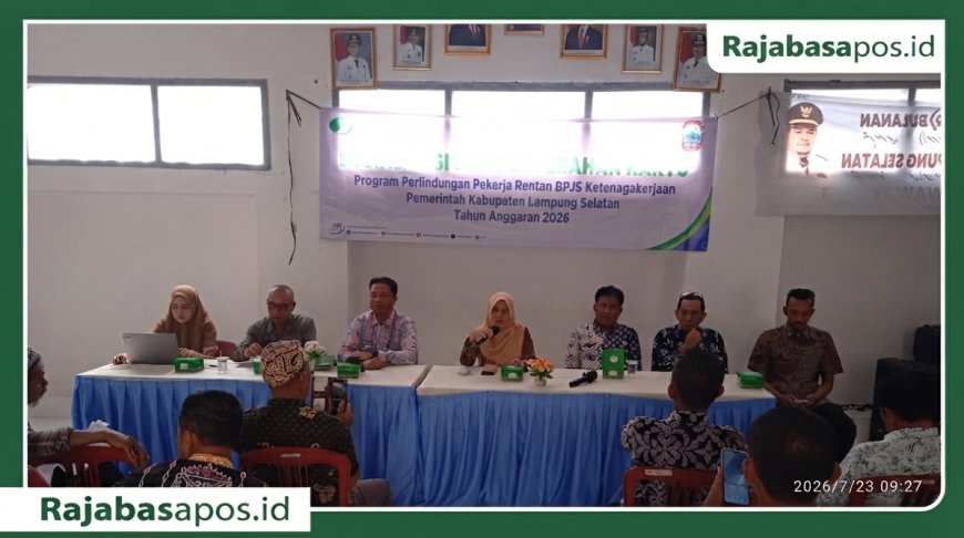 Pemkab Lampung Selatan Gelontorkan BPJS Ketenagakerjaan untuk Ribuan Pekerja Rentan