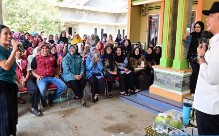 Bikin Warga Natar Kepikat, Program Desa HELAU Terobosan Bupati Egi Panen Pujian