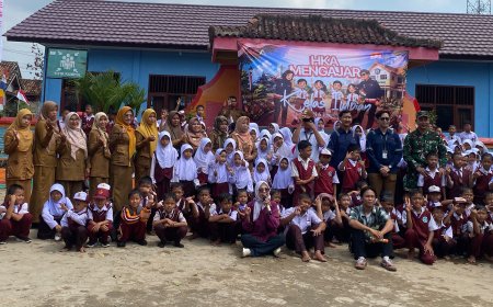Beragam Profesi Keren Sambangi SDN 4 Tajimalela, Bakar Semangat 'Kelas Impian' Anak-Anak Lamsel
