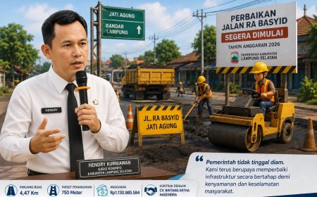 Jalan RA Basyid Lamsel Segera Mulus, Pemkab Kucurkan Rp1,1 Miliar