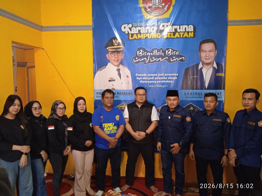 Kunjungan Perdana Wahrul Fauzi Silalahi ke Lamsel, Karang Taruna Gaspol Siap Guncang ‘Rajabasa Summit 2026