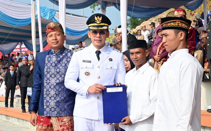422 WBP Lapas Kalianda Disiram Remisi HUT ke-81 RI, 6 Napi Langsung Bebas