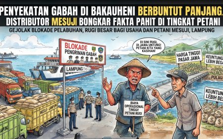 Penyekatan Gabah di Bakauheni Berbuntut Panjang, Distributor Mesuji Bongkar Fakta Pahit di Tingkat Petani