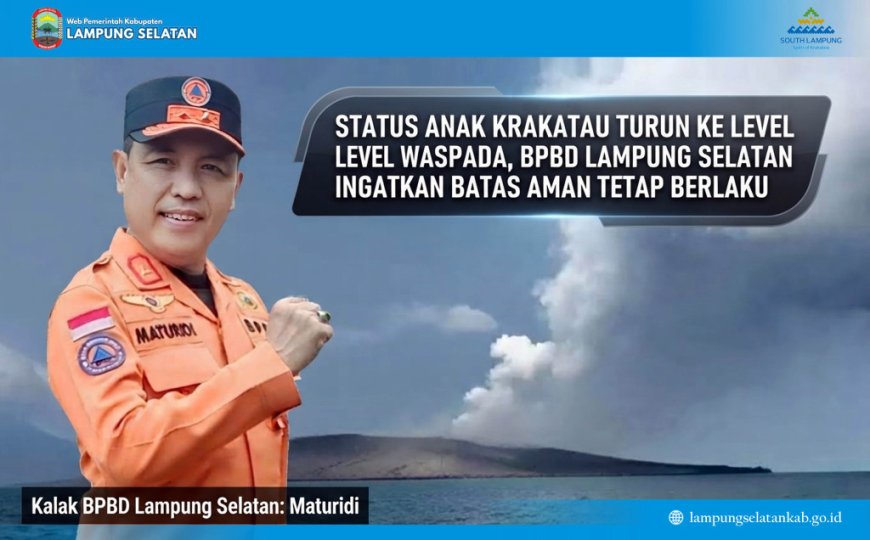 Status Gunung Anak Krakatau Turun ke Level Waspada: Zona Aman Dipangkas Jadi 2 KM