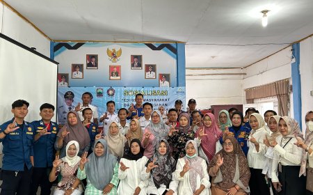 Cegah Kebakaran Sejak Dini, Pemdes Hara Banjar Manis Bersama Camat dan Damkar Lakukan Sosialisasi Menggelegar