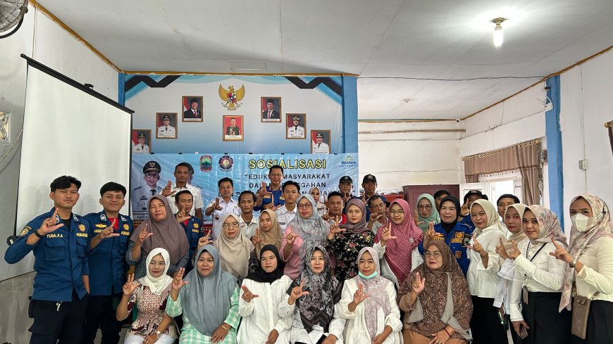 Cegah Kebakaran Sejak Dini, Pemdes Hara Banjar Manis Bersama Camat dan Damkar Lakukan Sosialisasi Menggelegar